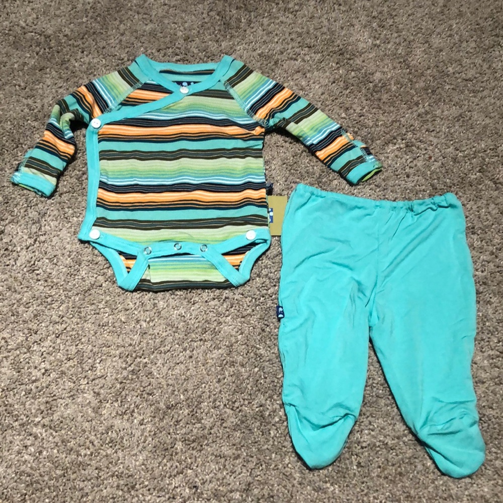 Kickee pants kimono set